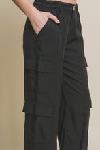 Load image into Gallery viewer, Full-Length Tencel Pants With Cargo Pockets