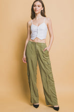 Load image into Gallery viewer, Full-Length Tencel Pants With Cargo Pockets