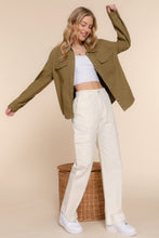 Load image into Gallery viewer, Button Down Cotton Denim Shacket