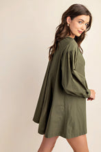 Load image into Gallery viewer, Long Sleeve Mini Dress With Lace Detail