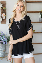 Load image into Gallery viewer, Open Back Wide Sleeve Shortsleeve Top