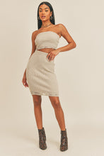 Load image into Gallery viewer, Cropped Tube Top And Skirt Two-Piece Set