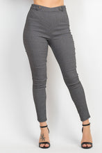 Load image into Gallery viewer, Skinny Button Tab Plaid Pants