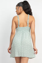 Load image into Gallery viewer, Smocking Sleeve Mini Print Dress