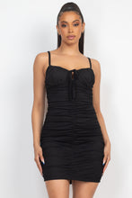 Load image into Gallery viewer, Front Ruched Mini Dress