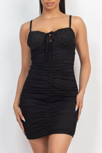 Load image into Gallery viewer, Front Ruched Mini Dress
