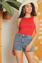 Load image into Gallery viewer, Ribbed Bodysuit With V-Strap Back