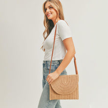 Load image into Gallery viewer, Straw Envelope Crossbody & Clutch