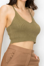 Load image into Gallery viewer, Scoop Neck Ribbed Tank Top