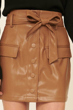 Load image into Gallery viewer, Faux Leather Mini Skirt