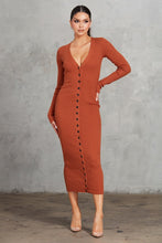 Load image into Gallery viewer, Ribbed Midi Dress