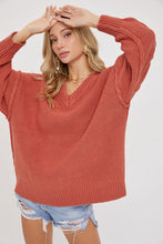Load image into Gallery viewer, V-Neck Oversized Sweater
