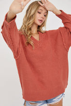 Load image into Gallery viewer, V-Neck Oversized Sweater