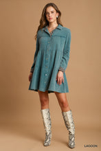 Load image into Gallery viewer, Mineral Wash Cotton Gauze Tiered Dress With Animal Print Detail