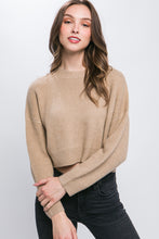 Load image into Gallery viewer, Wool Blend Cropped Sweater Top