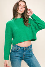 Load image into Gallery viewer, Wool Blend Cropped Sweater Top