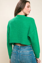 Load image into Gallery viewer, Wool Blend Cropped Sweater Top