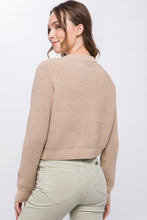 Load image into Gallery viewer, Knit Pullover Sweater With Cutout Shoulder Detail