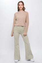 Load image into Gallery viewer, Knit Pullover Sweater With Cutout Shoulder Detail