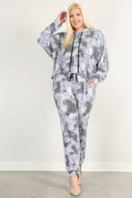 Load image into Gallery viewer, Tie-Dye Print Pullover Hoodie And Sweatpants