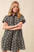 Load image into Gallery viewer, Jacquard Floral Baby Doll Dress