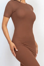 Load image into Gallery viewer, Ribbed Bodycon Midi Dress
