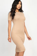 Load image into Gallery viewer, Ribbed Bodycon Midi Dress
