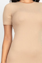 Load image into Gallery viewer, Ribbed Bodycon Midi Dress