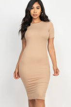 Load image into Gallery viewer, Ribbed Bodycon Midi Dress