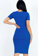 Load image into Gallery viewer, Ribbed Bodycon Midi Dress