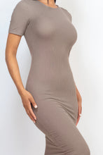 Load image into Gallery viewer, Ribbed Bodycon Midi Dress