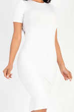 Load image into Gallery viewer, Ribbed Bodycon Midi Dress