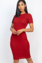 Load image into Gallery viewer, Ribbed Bodycon Midi Dress