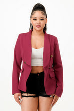 Load image into Gallery viewer, Double Breasted Blazer Jacket
