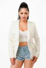 Load image into Gallery viewer, Double Breasted Blazer Jacket