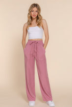 Load image into Gallery viewer, Elastic Waist Tencel Long Pants
