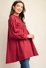 Load image into Gallery viewer, Long Sleeve Mini Dress With Lace Detail
