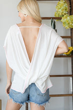 Load image into Gallery viewer, Open Back Wide Sleeve Shortsleeve Top
