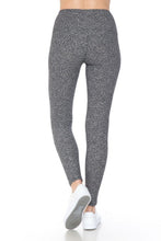 Load image into Gallery viewer, YOGA Style Banded Lined Multi Printed Knit Legging With High Waist Black/White
