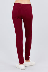 5-Pocket Shape Skinny Ponte Mid-Rise Pants