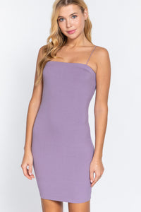 Cami Heavy Ribbed Mini Dress