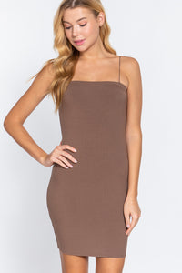 Cami Heavy Ribbed Mini Dress