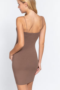 Cami Heavy Ribbed Mini Dress