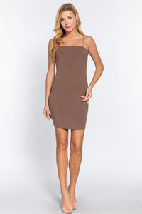 Cami Heavy Ribbed Mini Dress