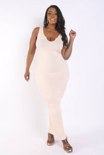 Load image into Gallery viewer, Ribbed Tank Maxi Dress Blush
