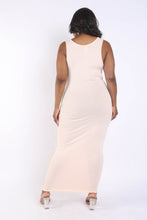 Load image into Gallery viewer, Ribbed Tank Maxi Dress Blush
