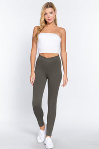 Mid-Rise Ponte Pants