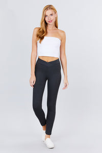 Mid-Rise Ponte Pants