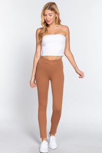 Mid-Rise Ponte Pants