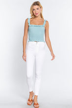 Load image into Gallery viewer, Smocking Ruffle Cami Woven Top
